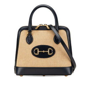 Gucci Horsebit Shoulder Bag Navy Blue Leather
